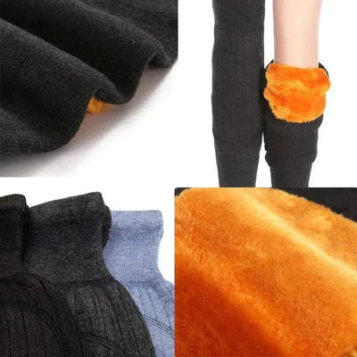 Pair of Winter Knee Warmers for Men & Women β Soft Fleece Thermal Leg & Knee Protector for Pain Relief and Cold Weather β Winter Wool Knee Pads - Winter Product