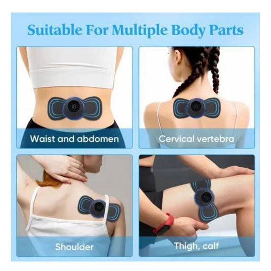 Wireless EMS Mini Body Massager – Portable Butterfly Massager for Blood Circulation & Pain Relief